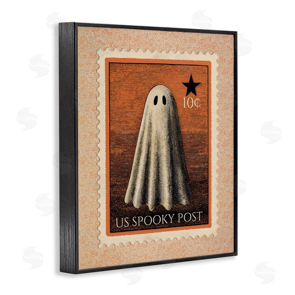 Arlington Prints Vintage Ghost Stamp Black Framed Giclee Print Wall Art