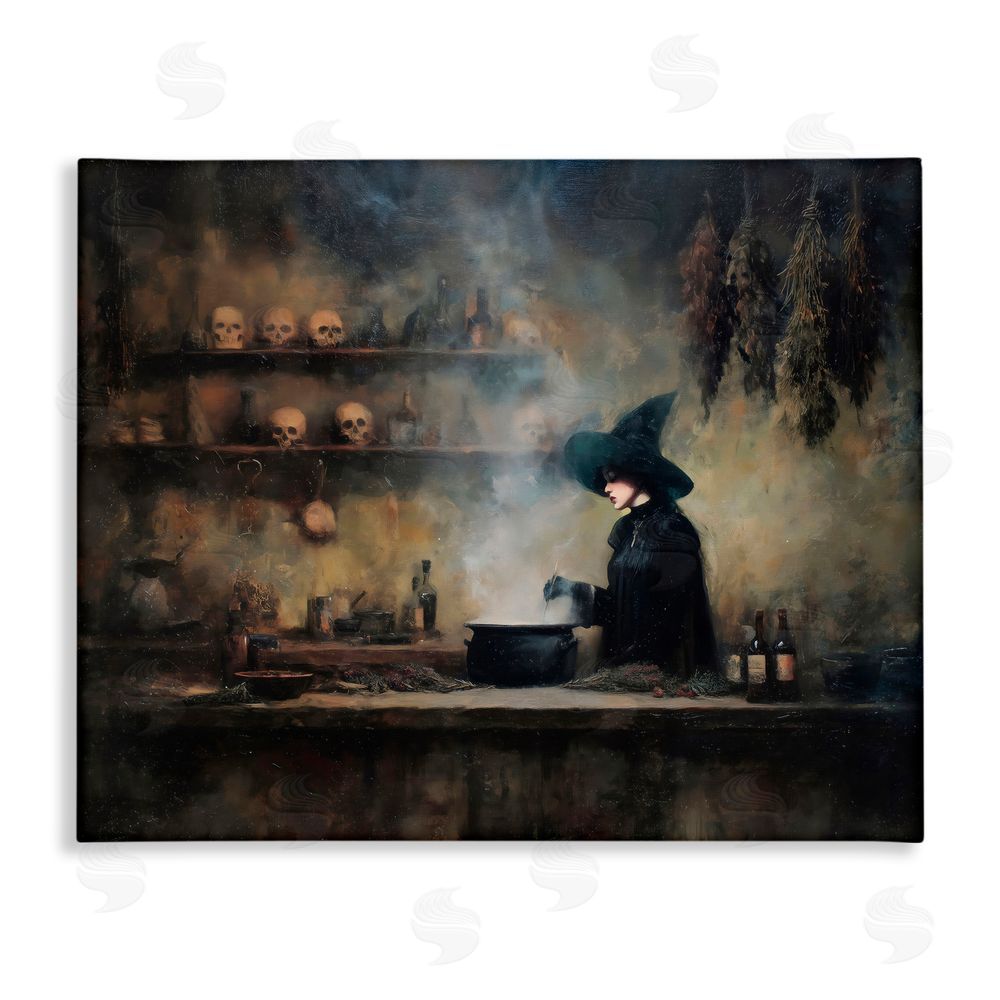 Arlington Prints Witch's Cauldron Brew Stretched Canvas Wall Art Print