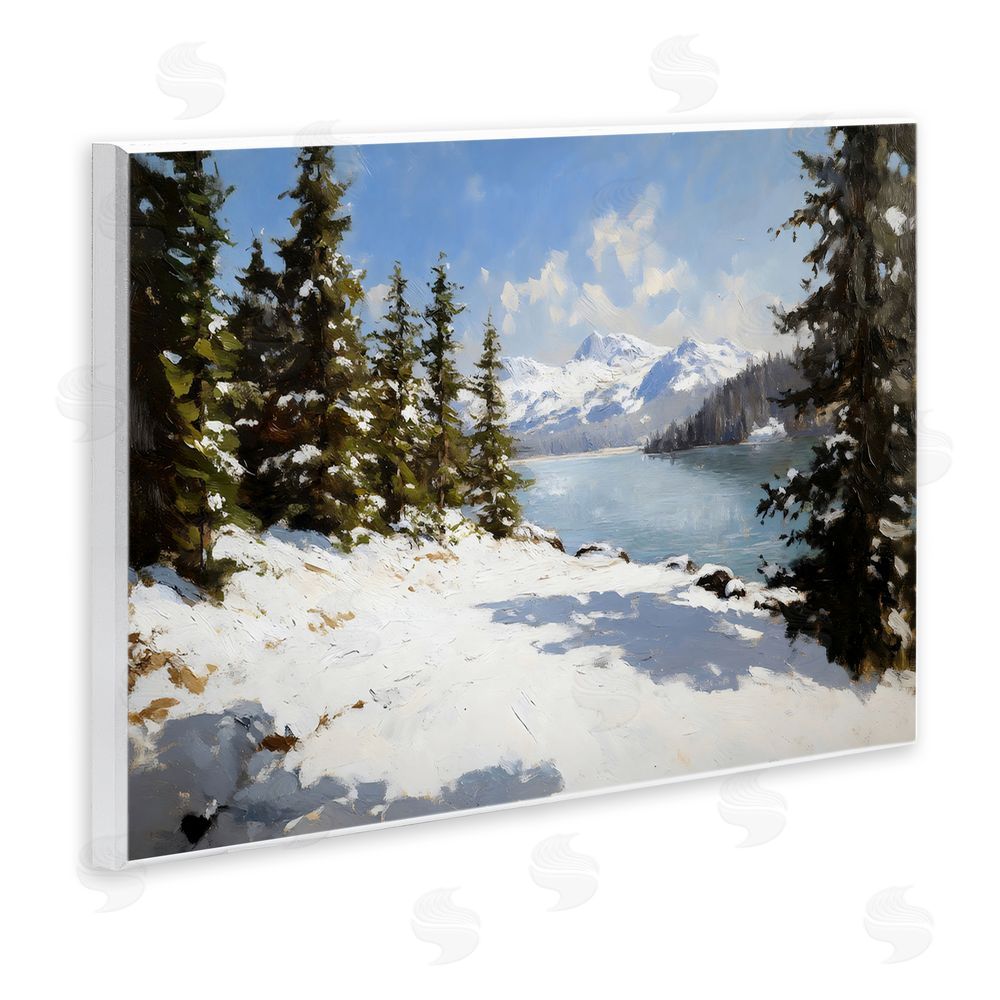 Petal Prints Design Way Up North Landscape Wooden Wall Plaque Art Print