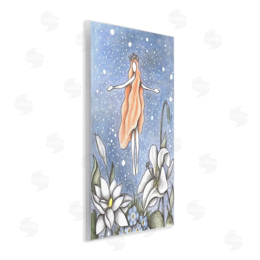Cecilia Battaini Mystical Garden Fairy Sparkle Wooden Wall Plaque Art Print