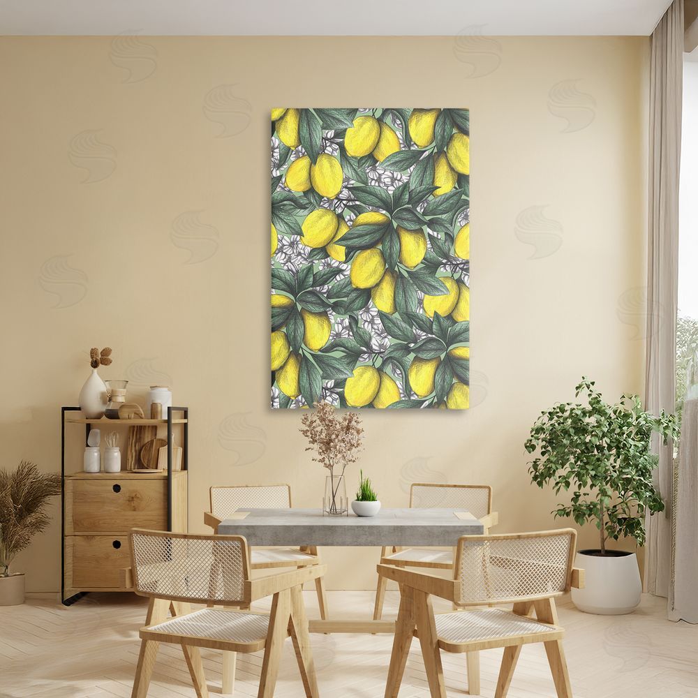 Cecilia Battaini Under The Lemon Tree Stretched Canvas Wall Art Print in Room