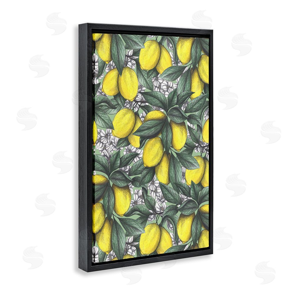 Cecilia Battaini Under The Lemon Tree Black Floating Frame Canvas Wall Art Print