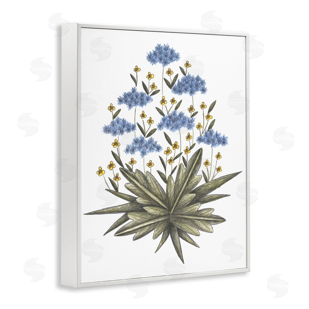 Cecilia Battaini Where Wild Flowers Bloom White Framed Giclee Print Wall Art