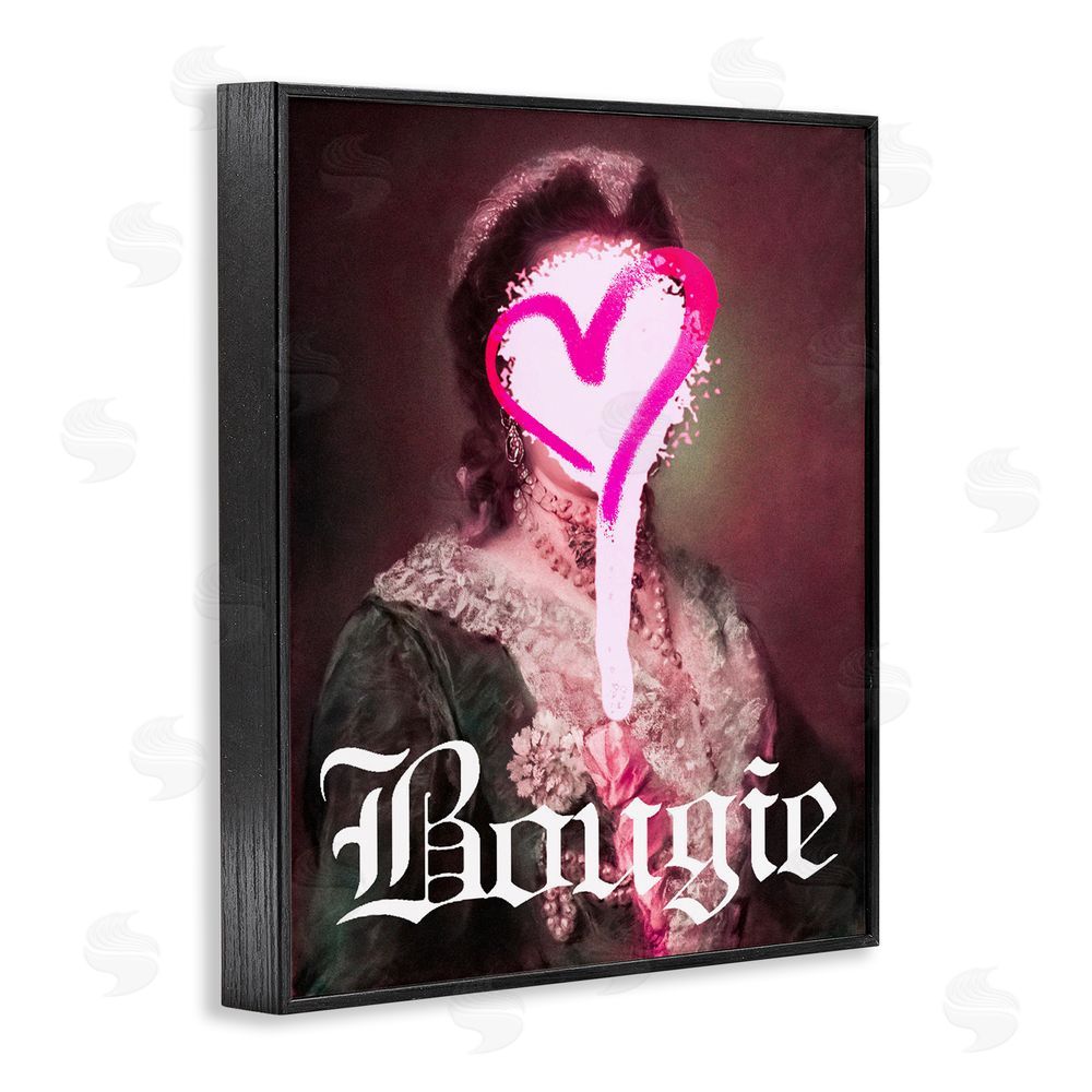 Stupell Studio Bougie Classical Portrait Black Framed Giclee Print Wall Art