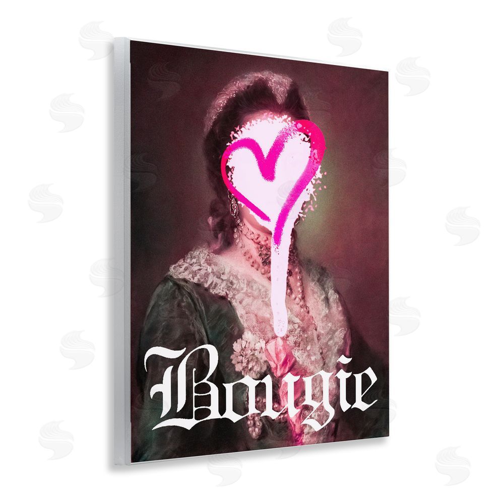 Stupell Studio Bougie Classical Portrait Wooden Wall Plaque Art Print