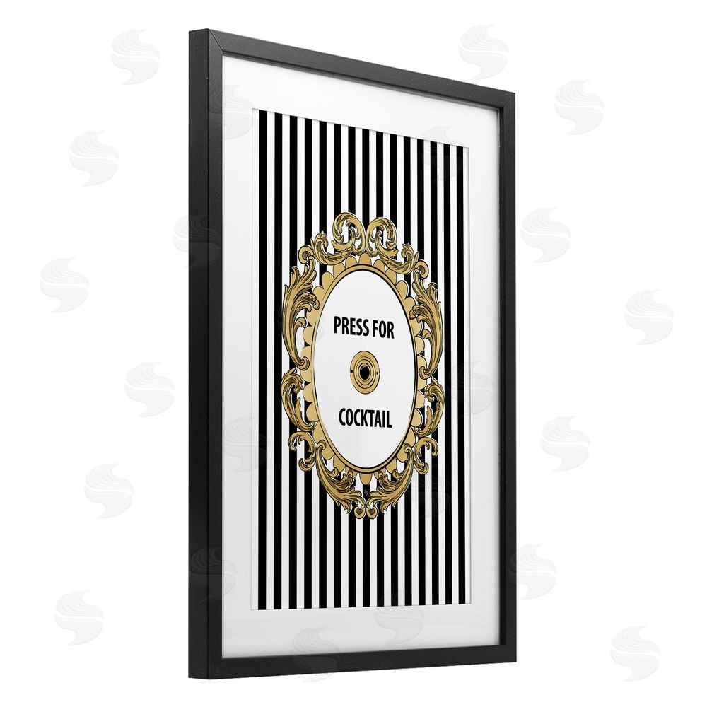 Martina Pavlova Press For Cocktail Celebration Black Framed Print Under Glass Wall Art