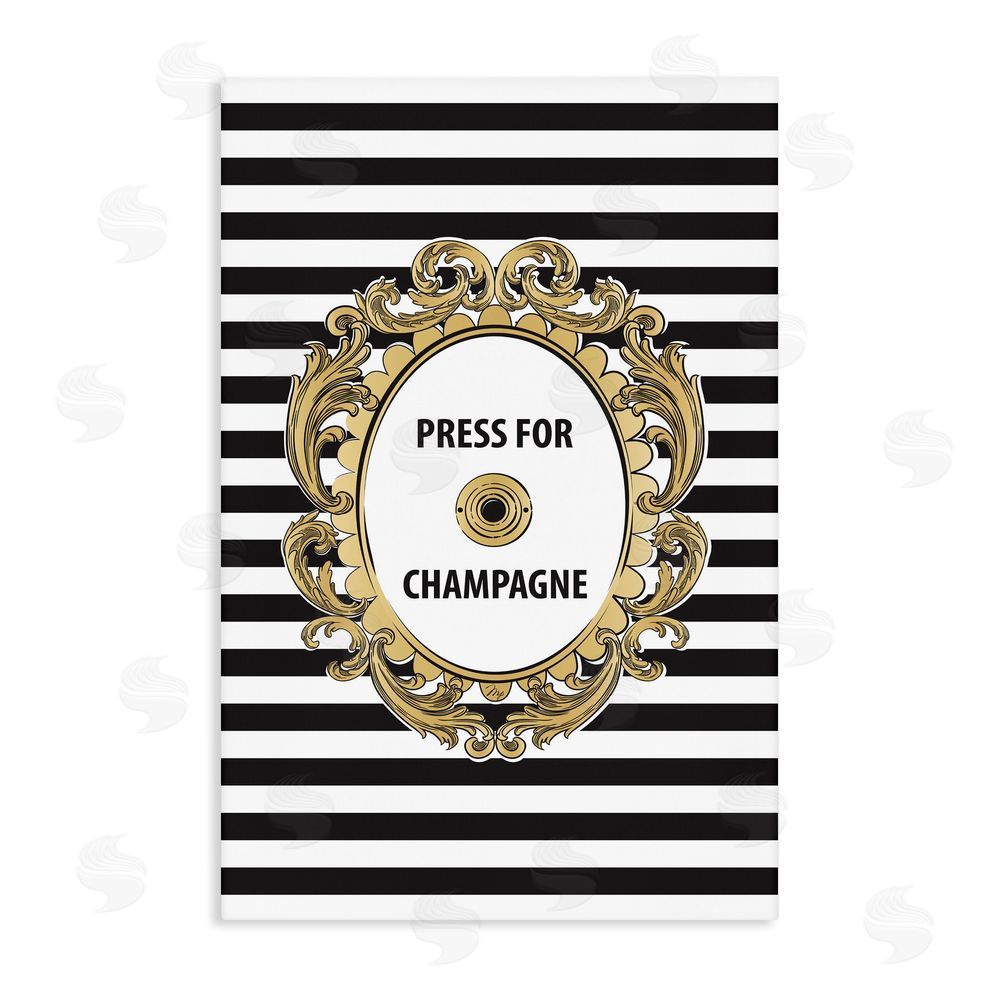 Martina Pavlova Press For Champagne Celebration Stretched Canvas Wall Art