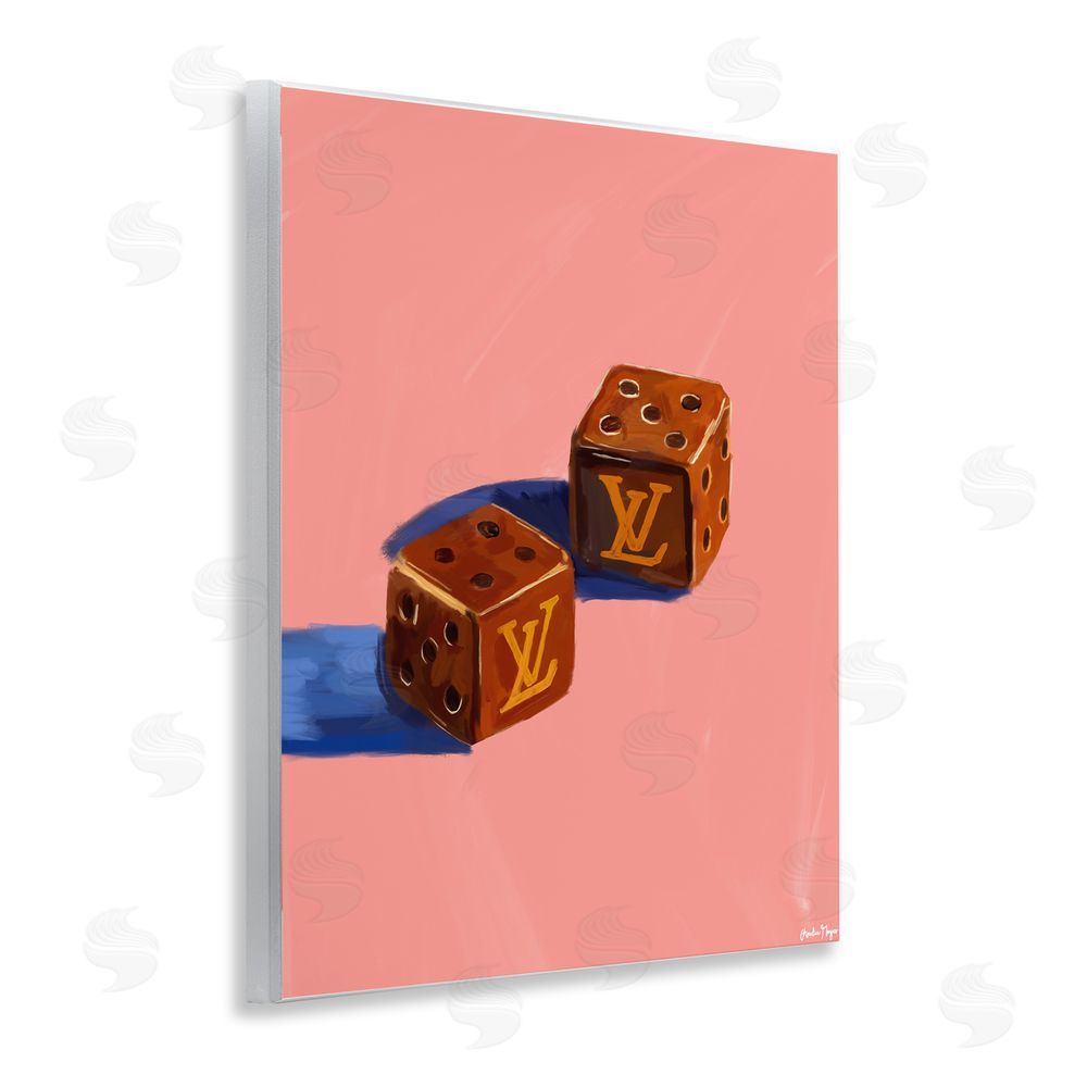 Amelia Noyes Fashion Brand Dice Wooden Wall Plaque Art Print