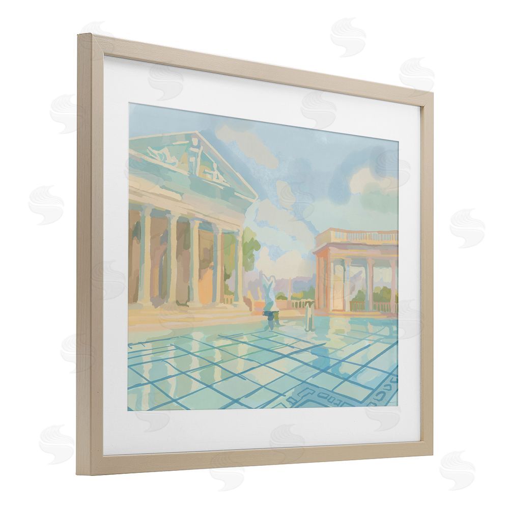 Amelia Noyes Sam Simeon Architecture Brown Framed Print Under Glass Wall Art