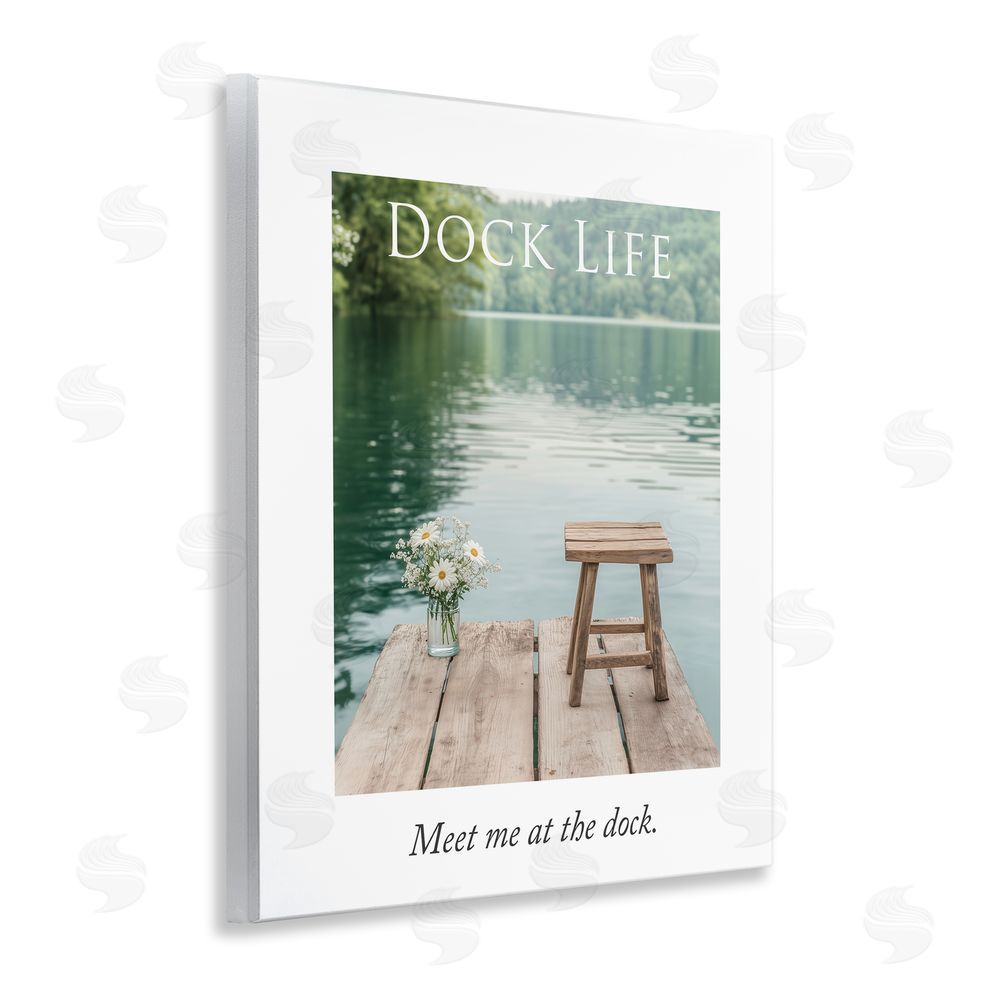 A Barefoot Stylist Dock Life Calming Scenery Wall Plaque Art Print
