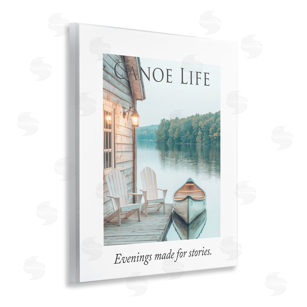 A Barefoot Stylist Canoe Life Quote Wall Plaque Art Print