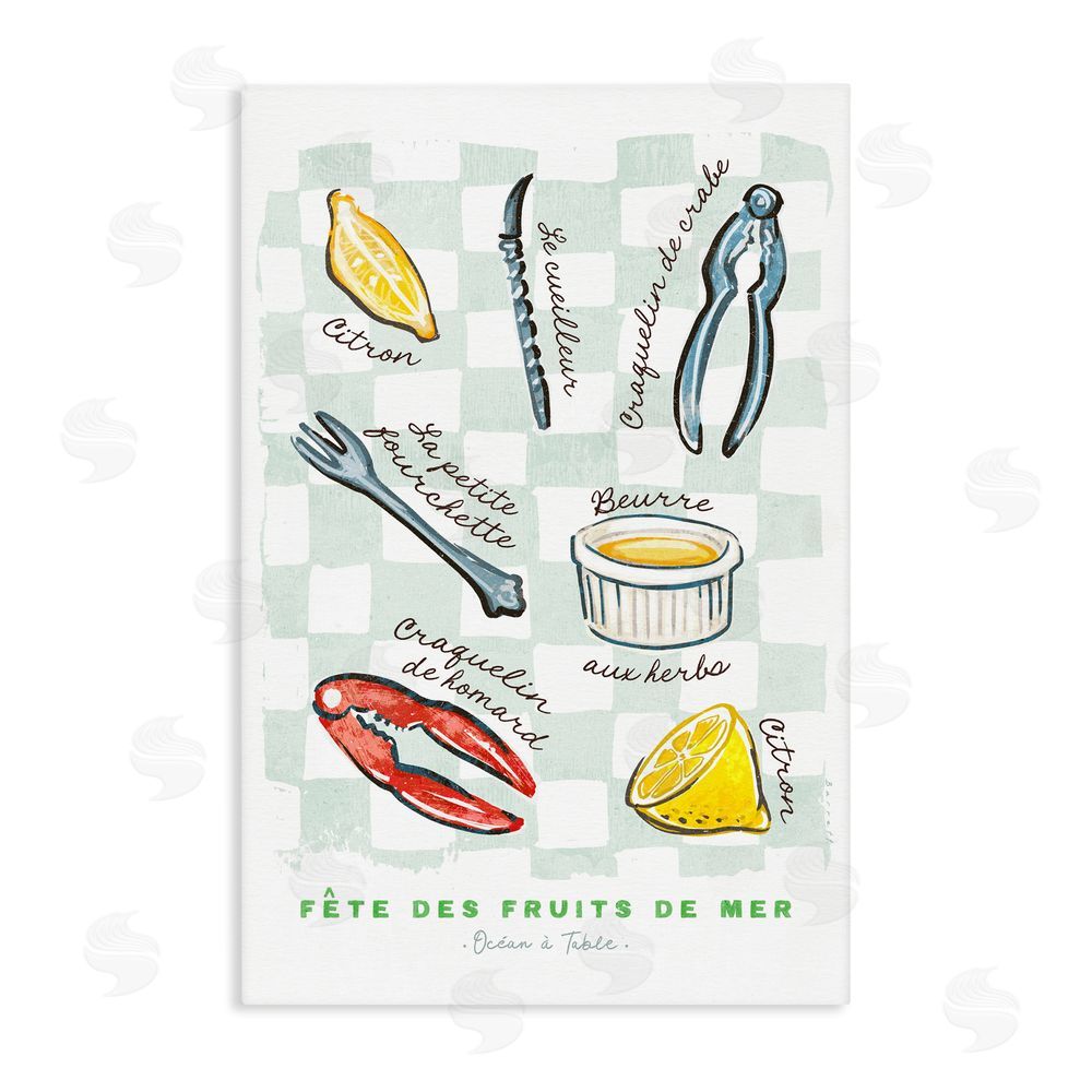 Chad Barrett Modern French Bistro Stretched Canvas Wall Art