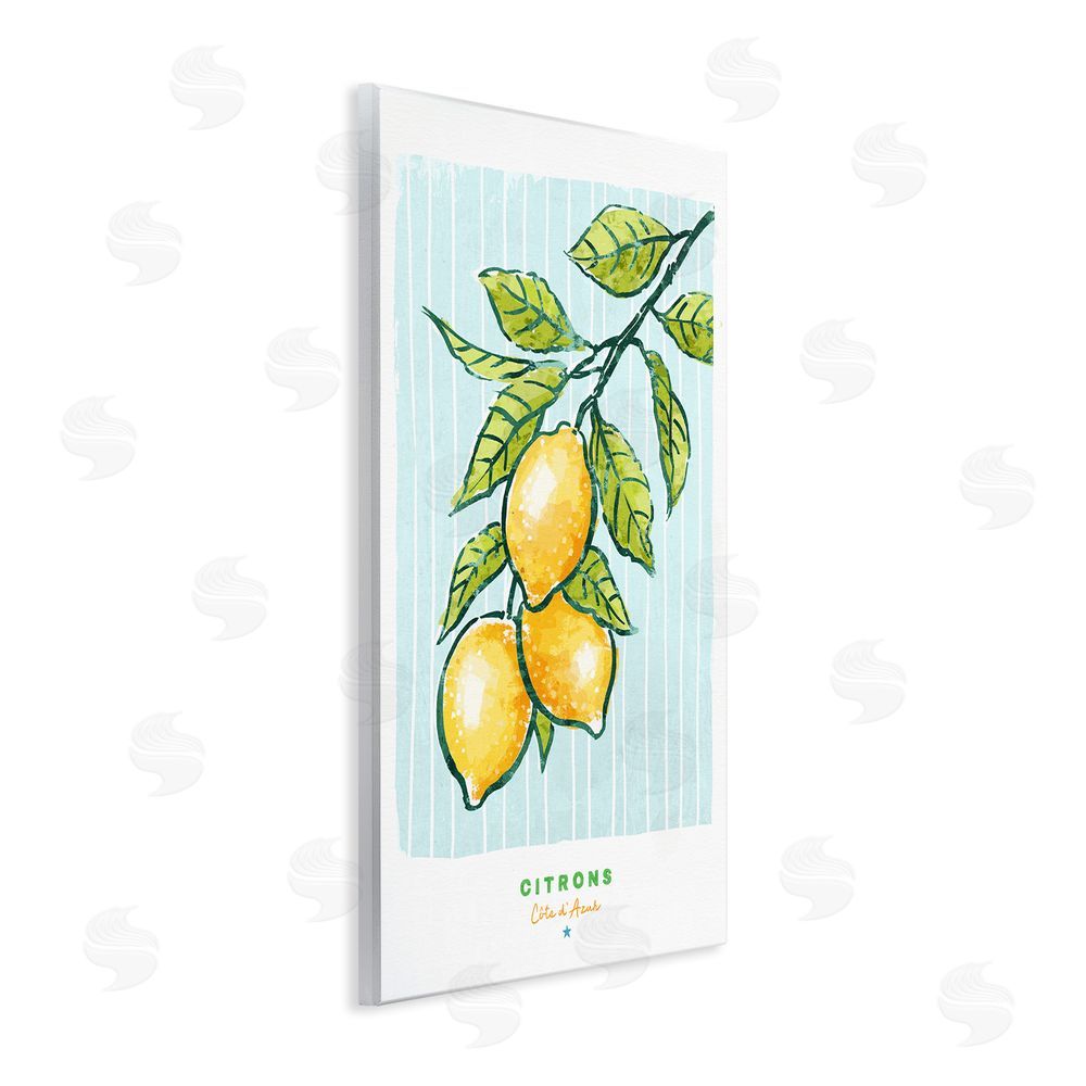 Chad Barrett Modern Bistro Lemons Wall Plaque Art Print