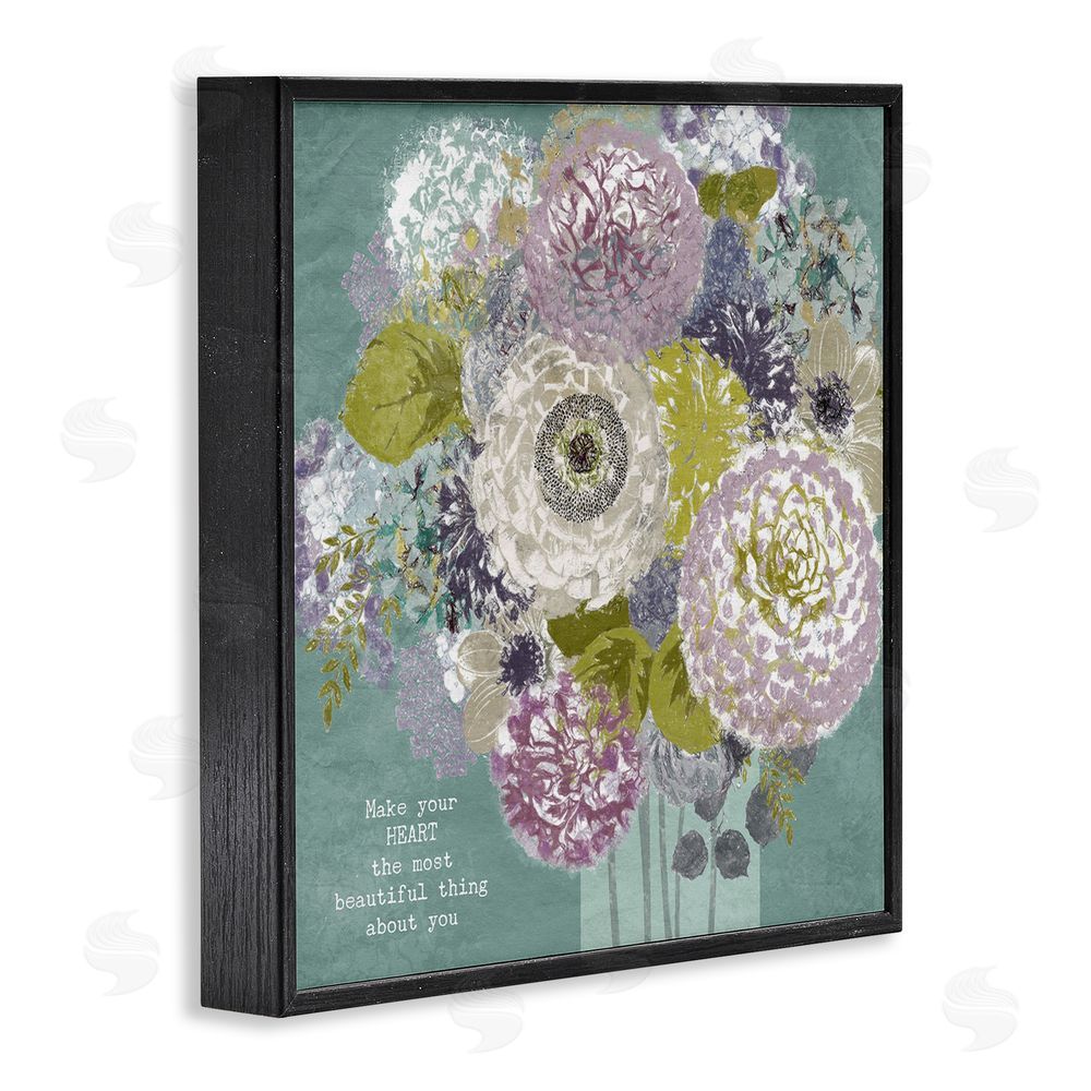 Suzanne Nicoll Most Beautiful Thing Florals Black Framed Giclee Wall Art Print