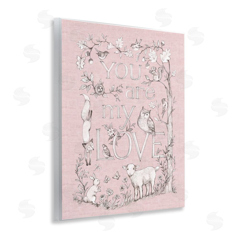 Susan Winget You Are My Love Wall Plaque Art Print with White Foil Wrap