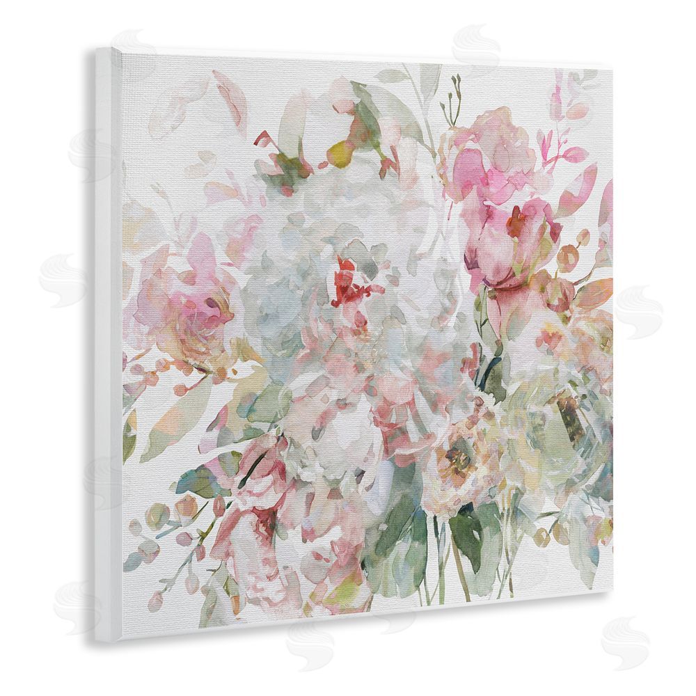 Carol Robinson Romantic Pastel Blossoms Wooden Wall Plaque Art Print