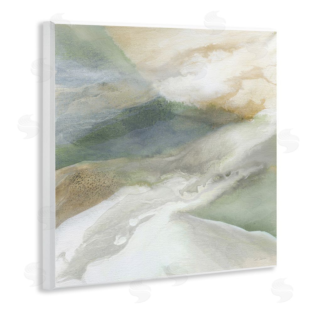 Carol Robinson Serene Mist Over Rolling Fields Wooden Wall Plaque Art Print