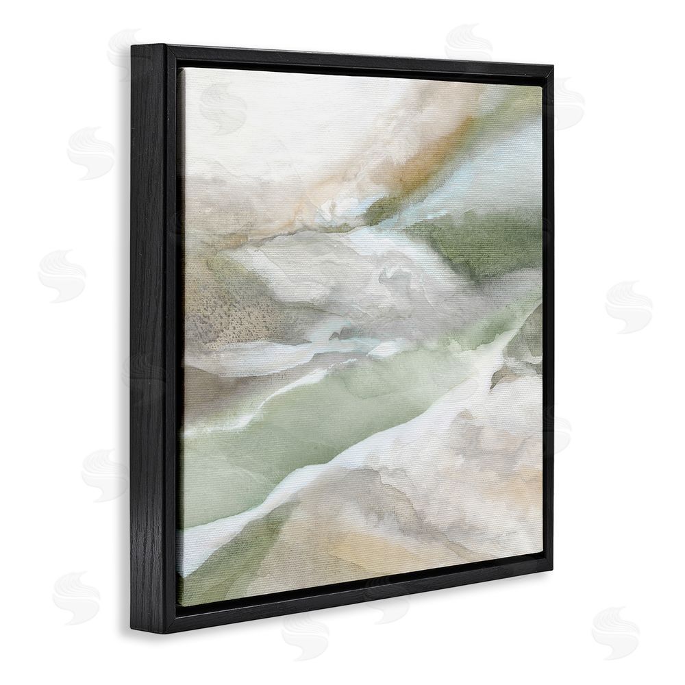 Carol Robinson Serene Misty Landscape Black Floating Frame Canvas Wall Art Print