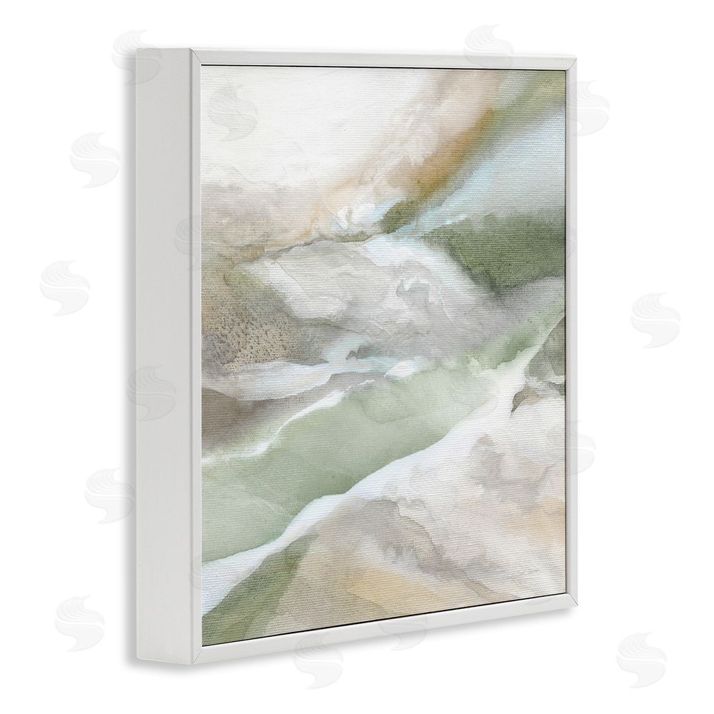 Carol Robinson Serene Misty Landscape White Framed Giclee Wall Art Print