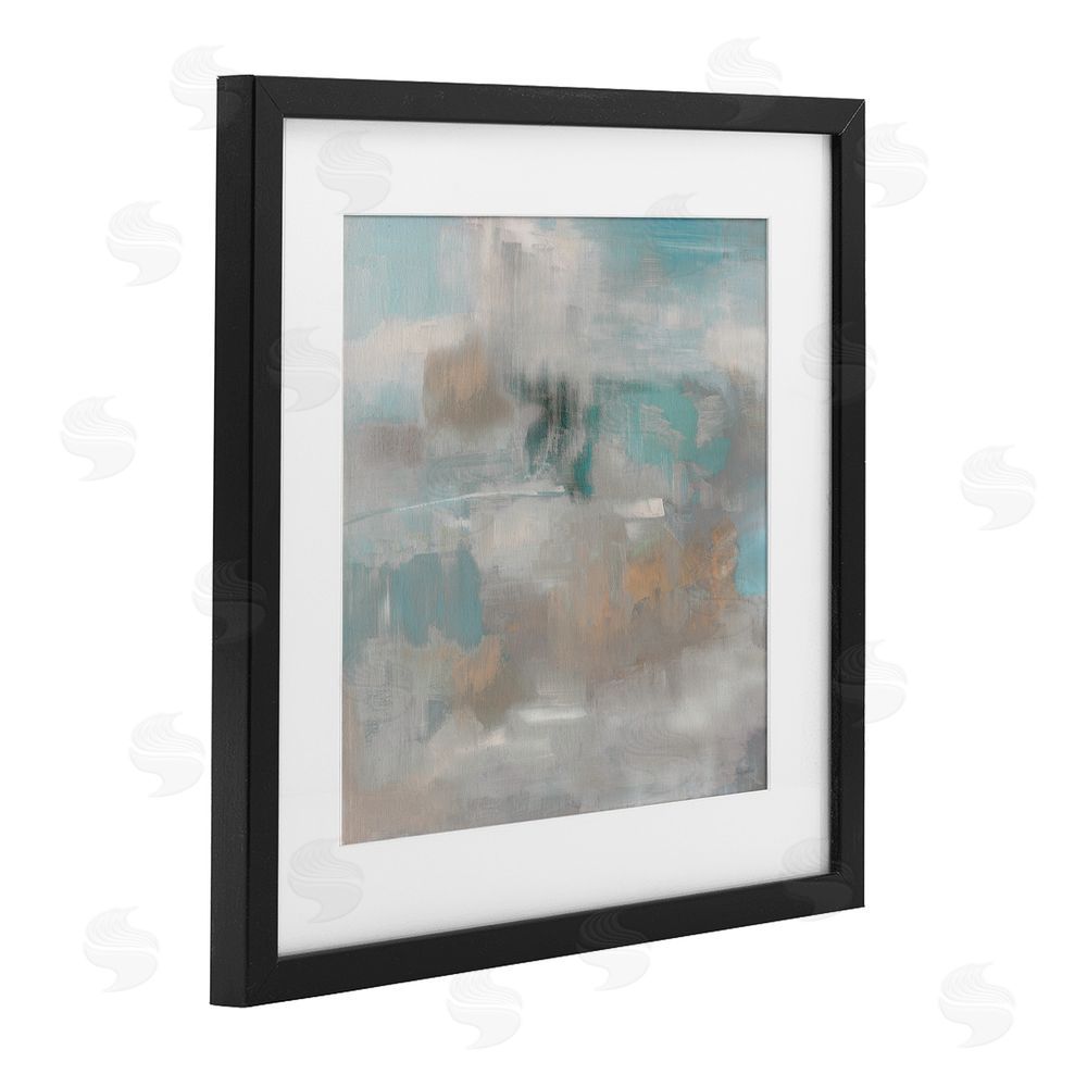Sally Swatland Serene Soft Abstract Study Black Framed Print Under Glass Wall Art