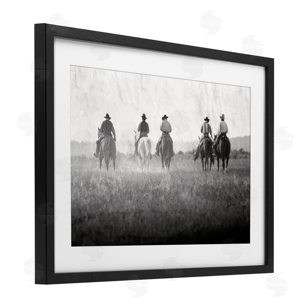 Superstock Riding Toward The Horizon Black Framed Print Under Glass Wall Art