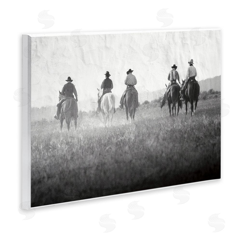 Superstock Riding Toward The Horizon Wooden Wall Plaque Art Print