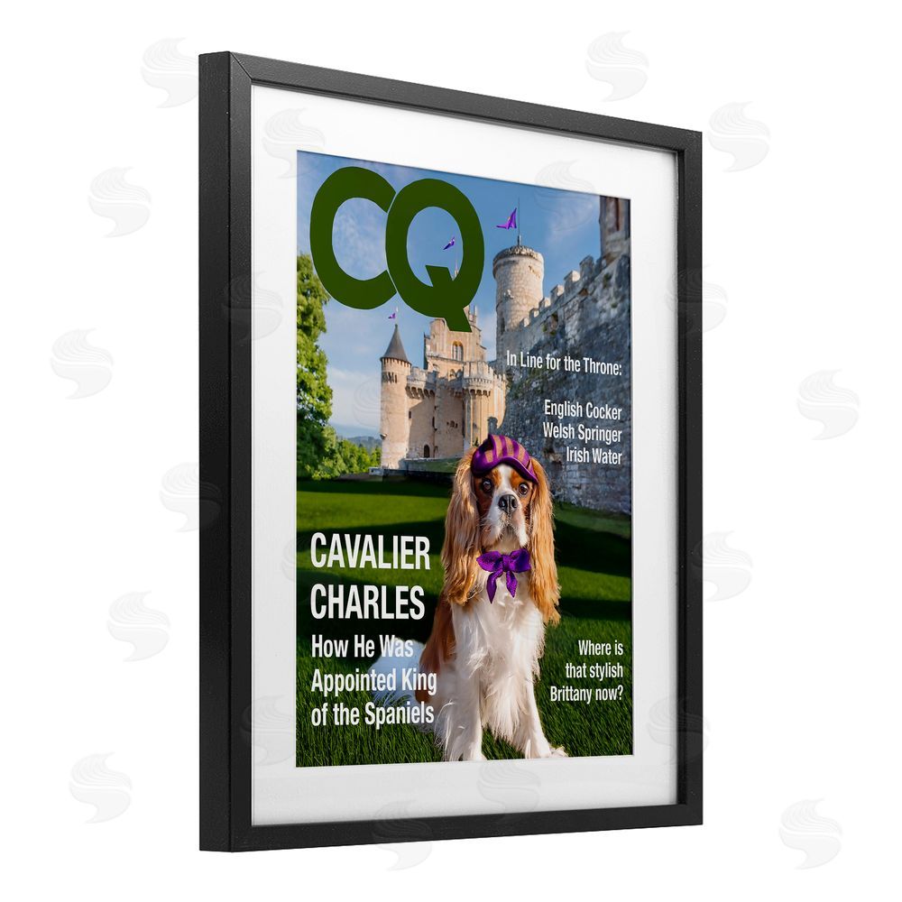 Grotto Studios Royal Cavalier Magazine Black Framed Print Under Glass Wall Art