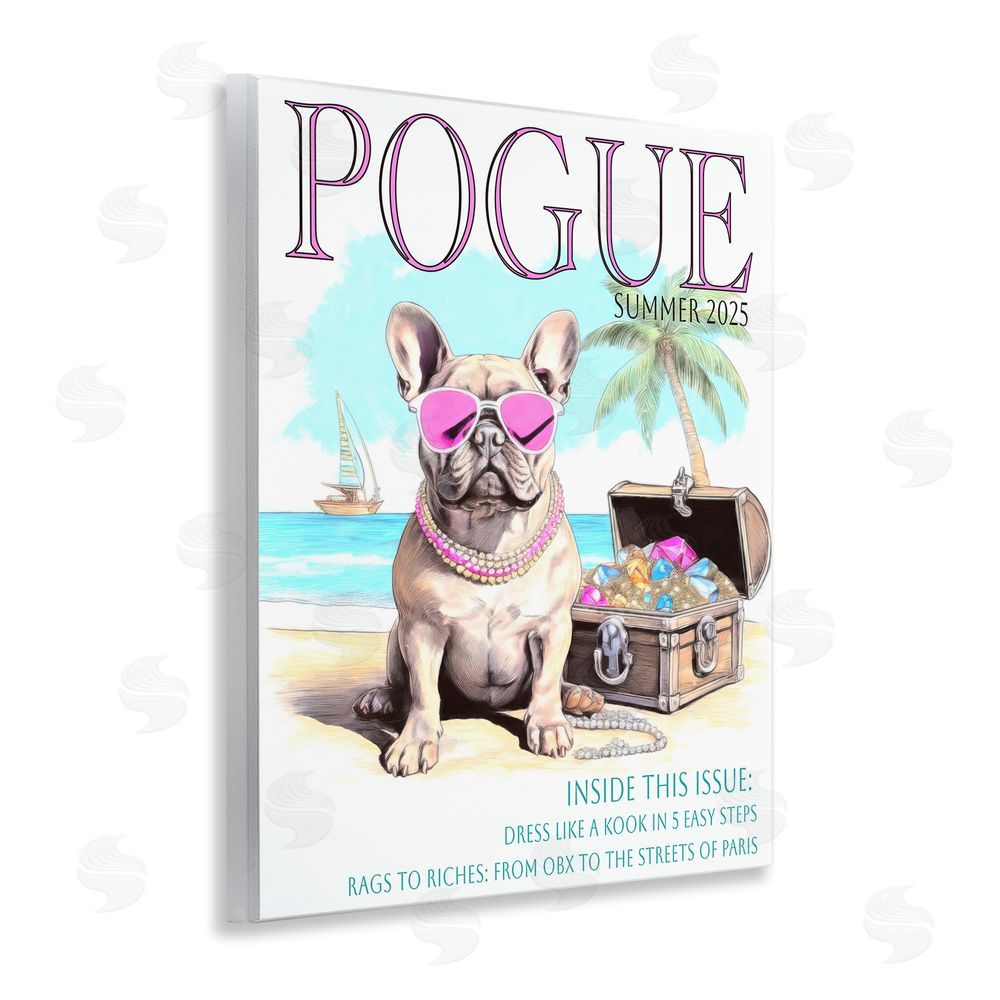Grotto Studios Pogue Summer Dog Fashion Wall Plaque Art Print