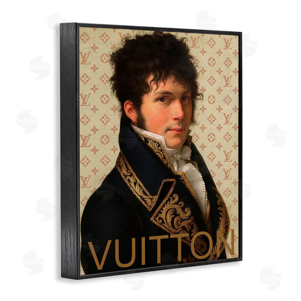 Grotto Studios Glam Gentleman In Spring Black Framed Giclee Wall Art Print