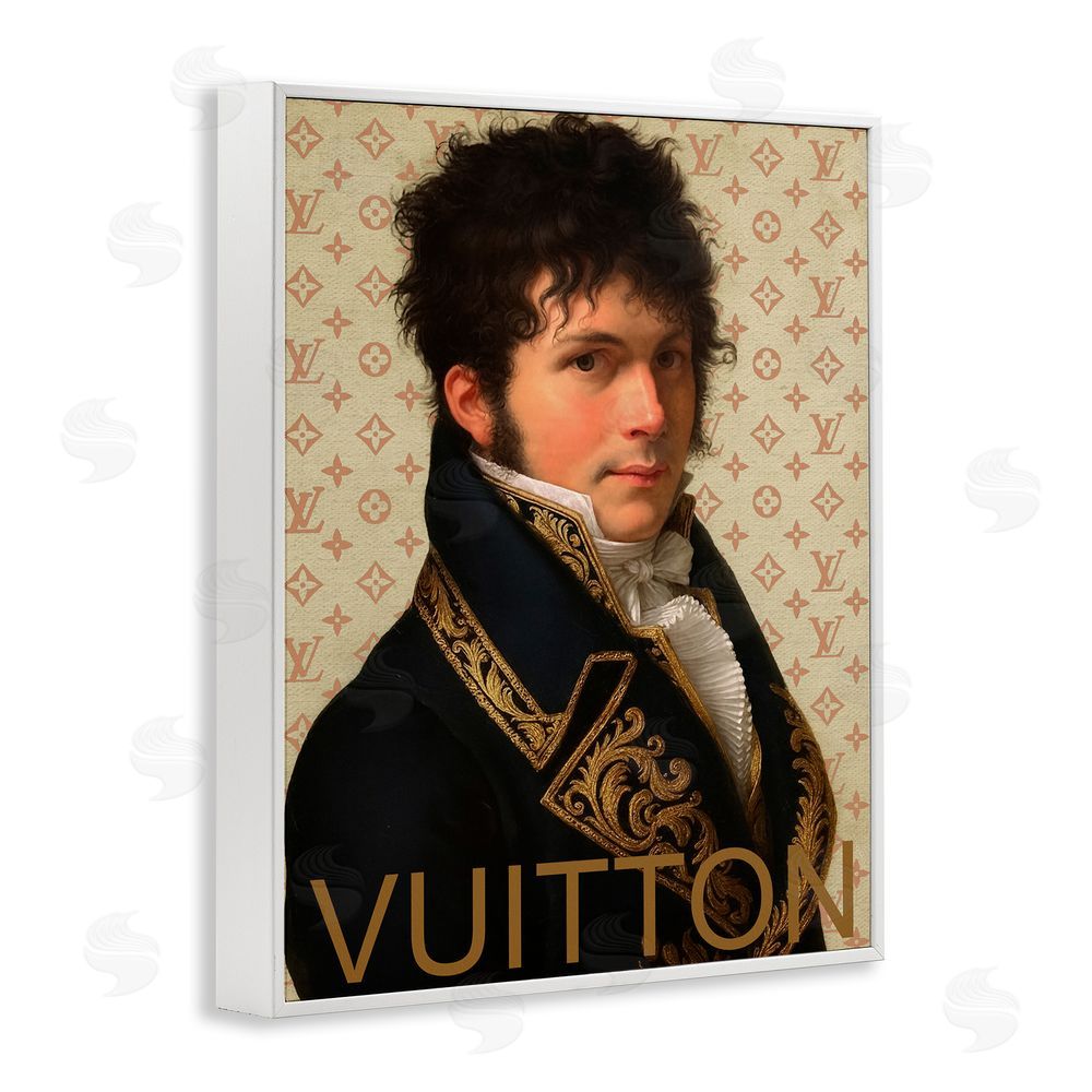 Grotto Studios Glam Gentleman In Spring White Framed Giclee Wall Art Print