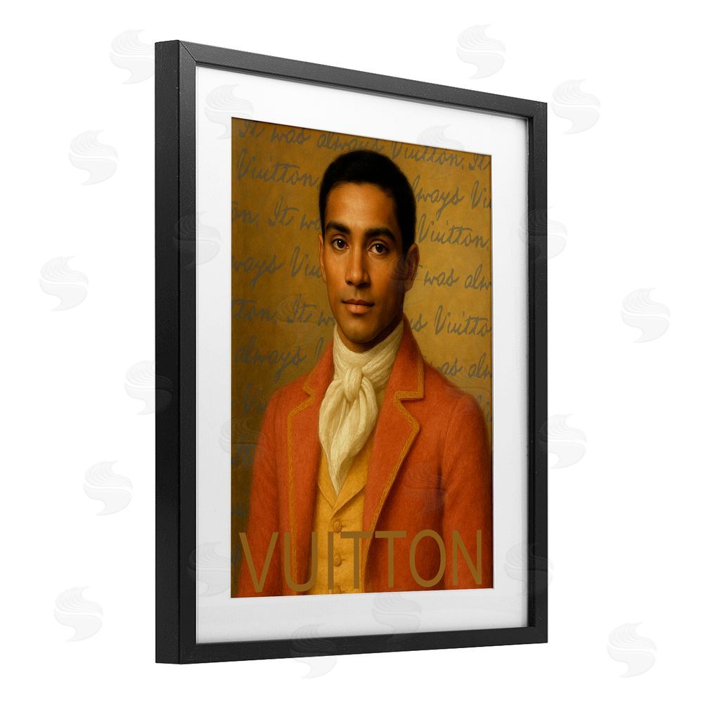 Grotto Studios Vintage Fashion Gent Black Framed Print Under Glass Wall Art