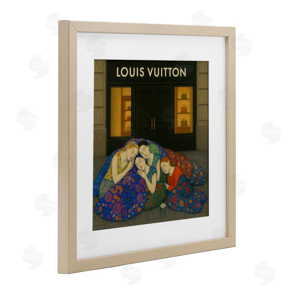 Grotto Studios Iconic Style Fashion Shop Birch Framed Print Under Glass Wall Art