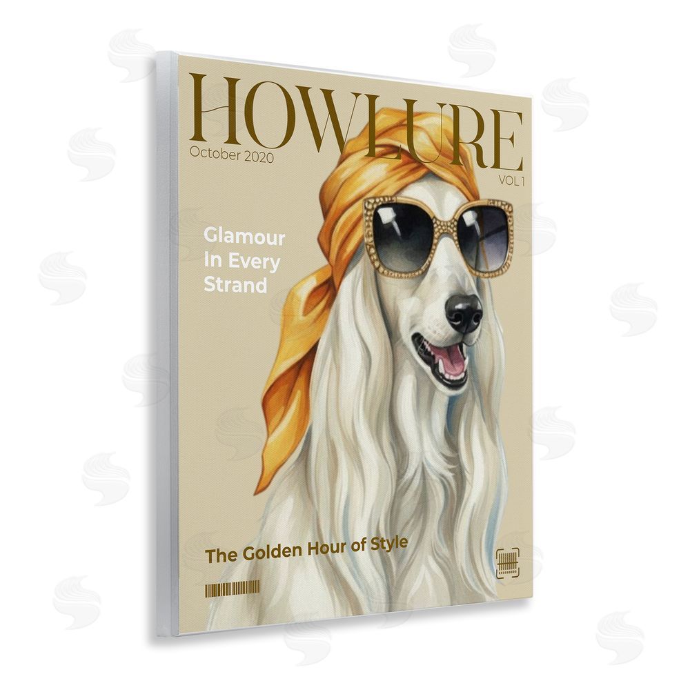 A Barefoot Stylist Howlure Dog Fashion Magazine Wall Plaque Art Print