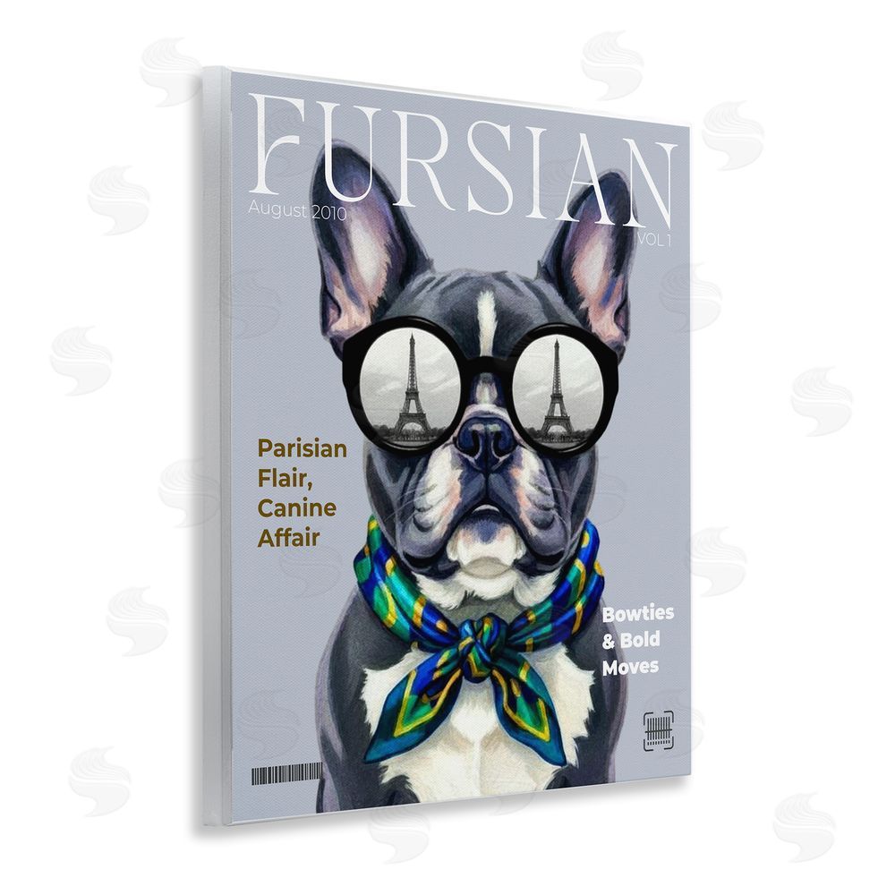 A Barefoot Stylist Fursian Dog Fashion Magazine Wall Plaque Art Print