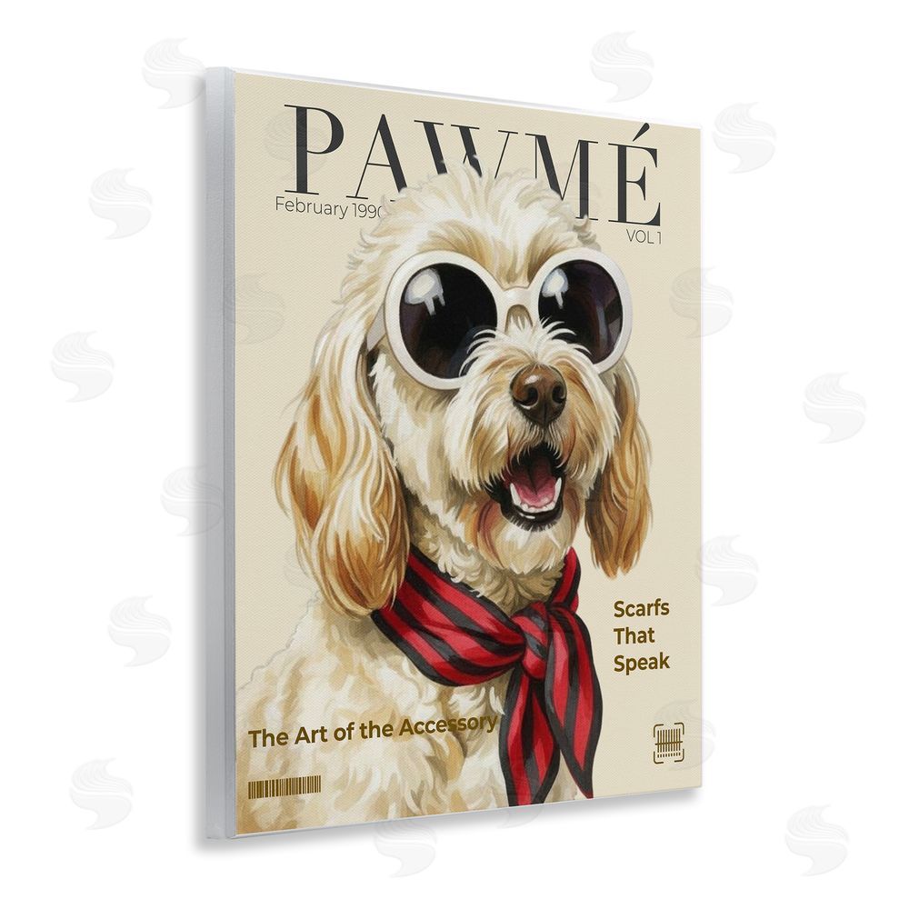 A Barefoot Stylist Pawme Dog Fashion Magazine Wall Plaque Art Print