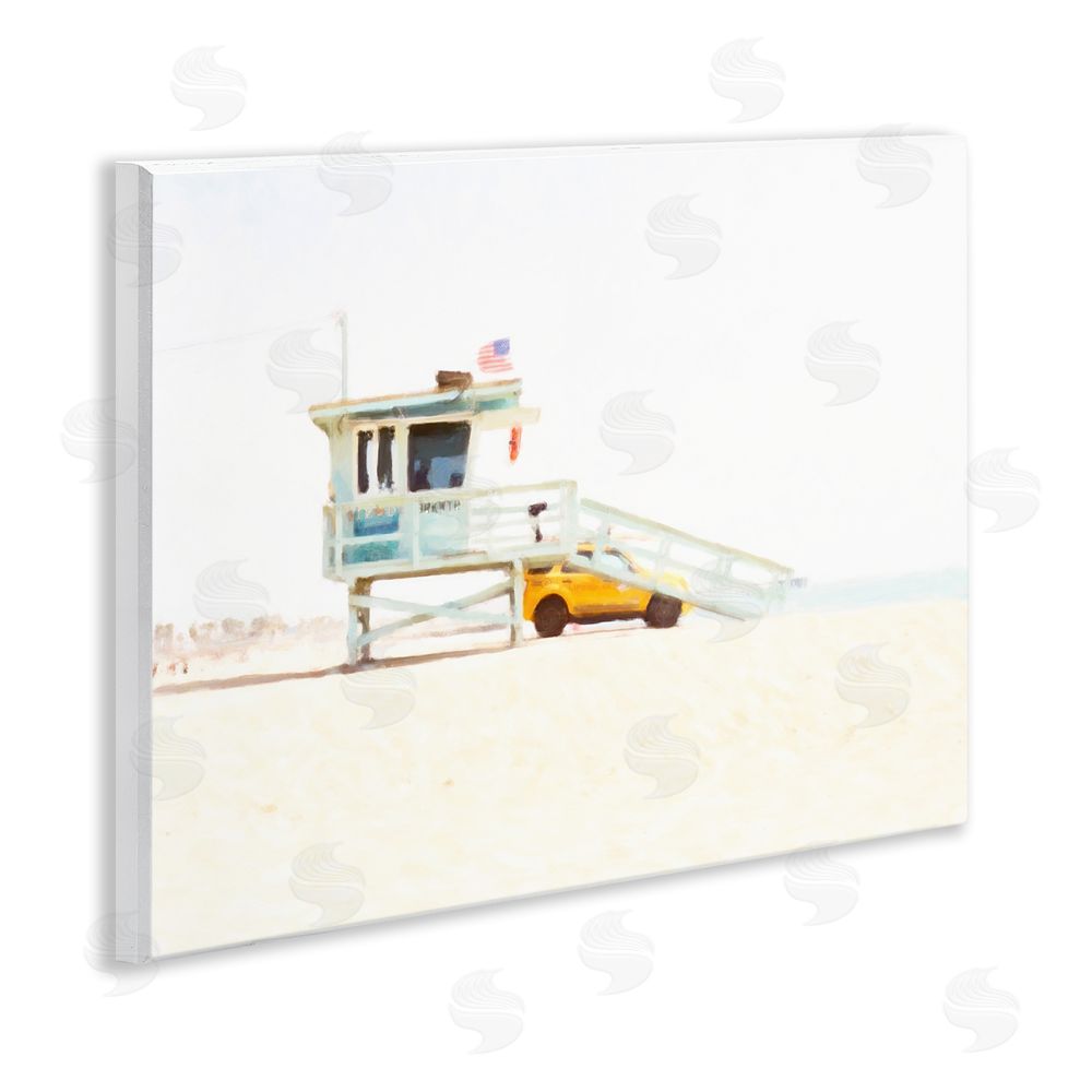 Kim Curinga Soft Light Lifeguard Station Wooden Wall Plaque Art Print