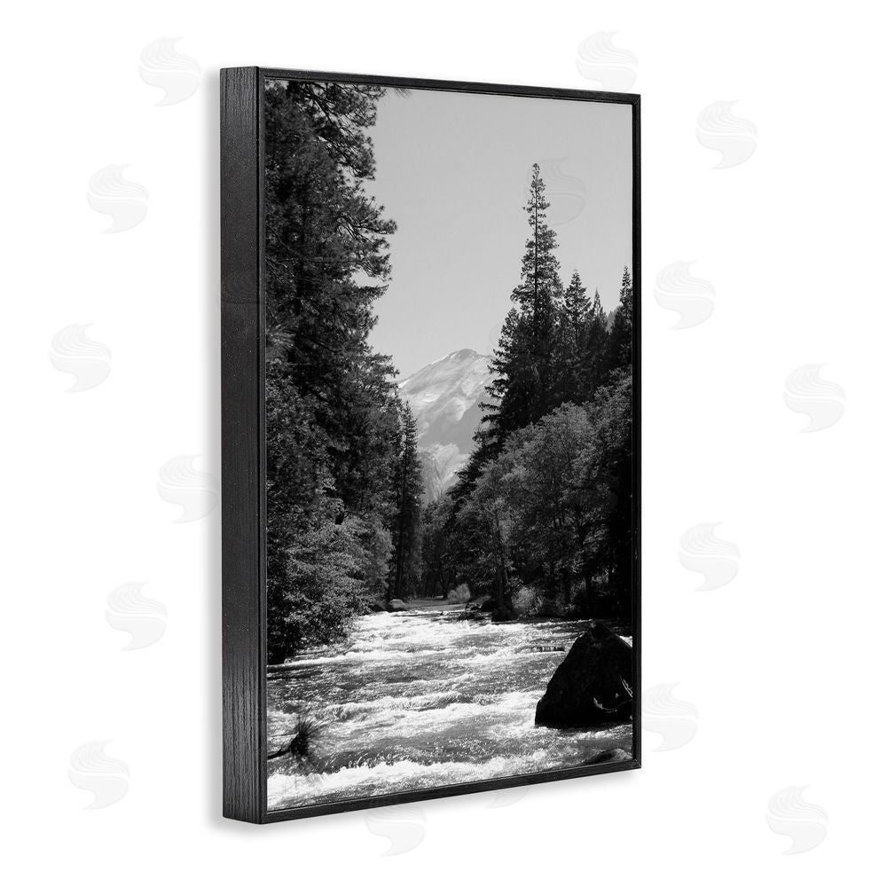 Kim Curinga Merced River Flow Black Framed Giclee Wall Art Print