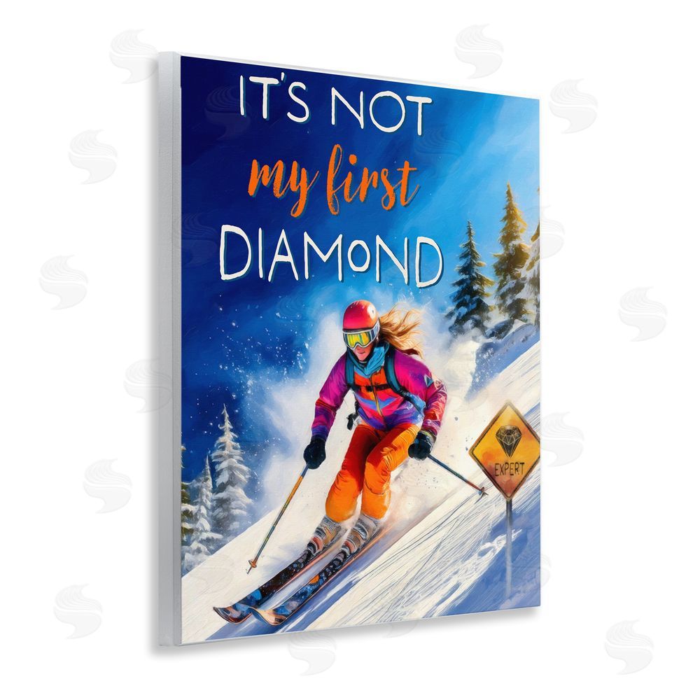 Grotto Studios Not My First Diamond Wall Plaque Art Print
