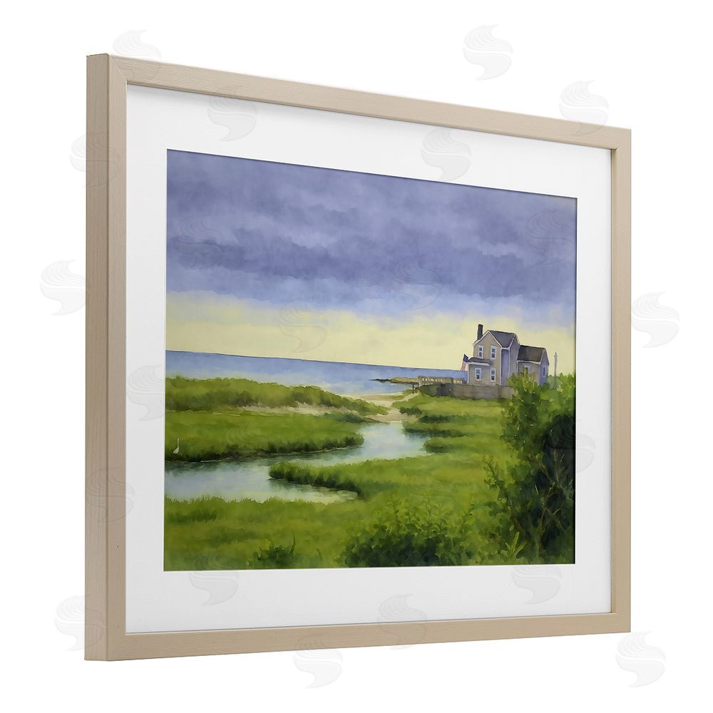 Grotto Studios Marshside Serenity on Cape Birch Framed Print Under Glass Wall Art