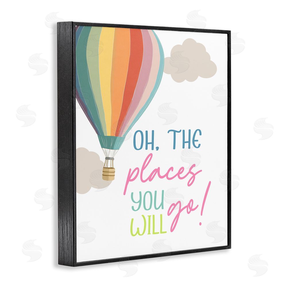Christine Simpson Art The Places You Will Go Black Framed Giclee Wall Art Print
