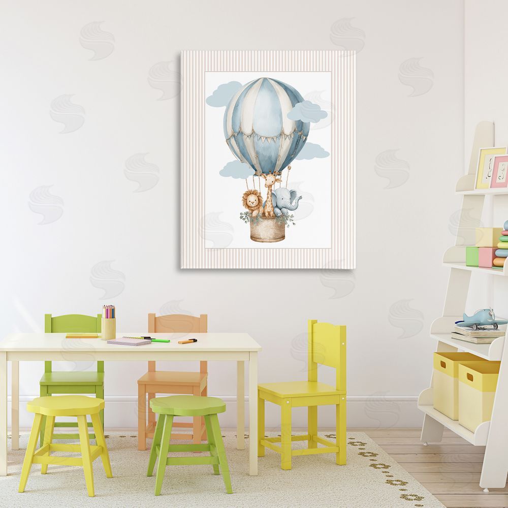 Christine Simpson Art Hot Air Balloon Animals