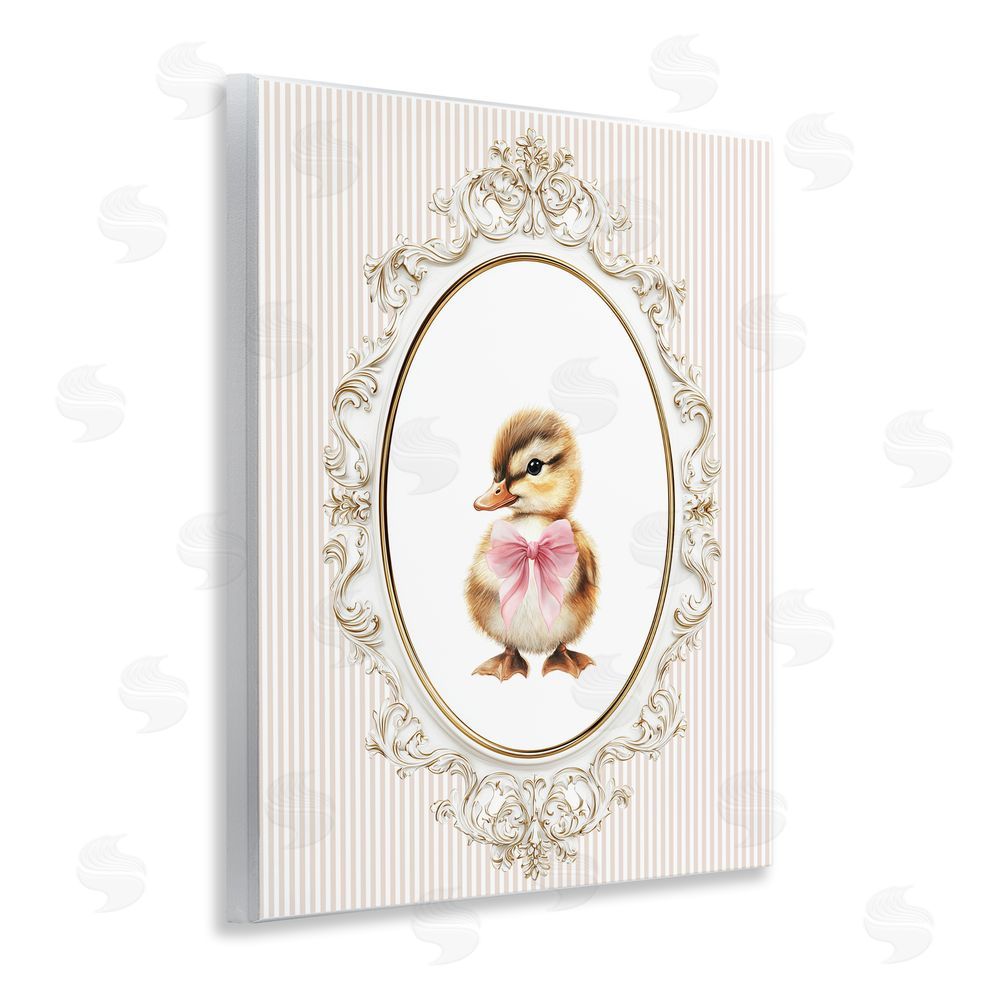 Christine Simpson Art Spring Gingham Baby Duck Wall Plaque Art Print