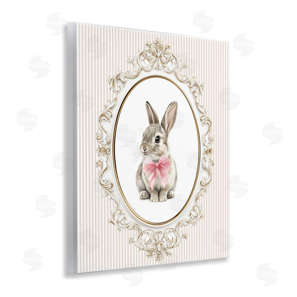 Christine Simpson Art Ornate Border Bunny Wall Plaque Art Print