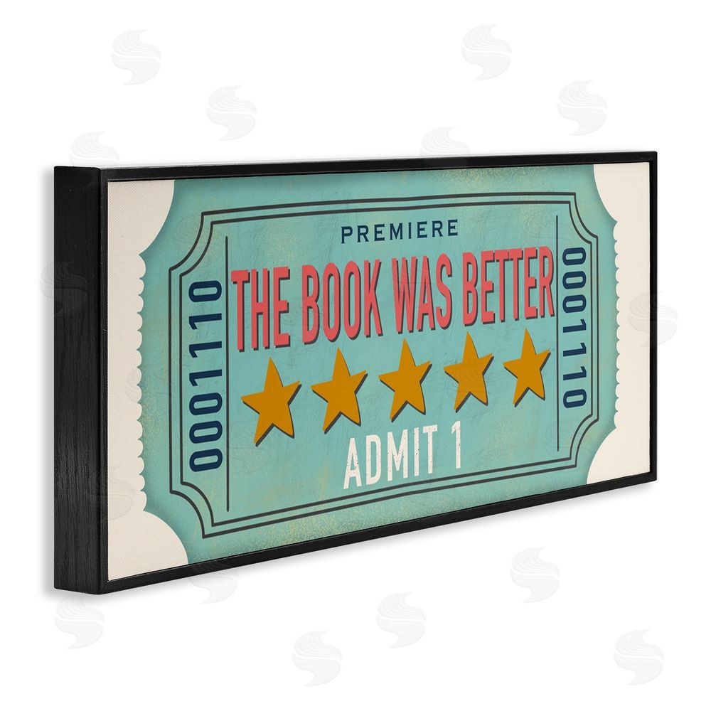 Julia Frost The Book Was Better Black Framed Giclee Wall Art Print