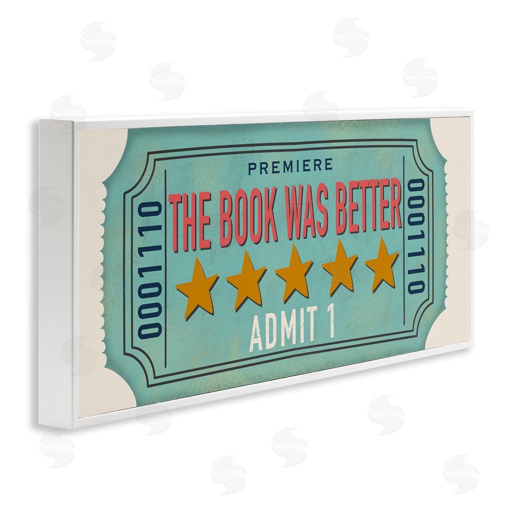 Julia Frost The Book Was Better White Framed Giclee Wall Art Print