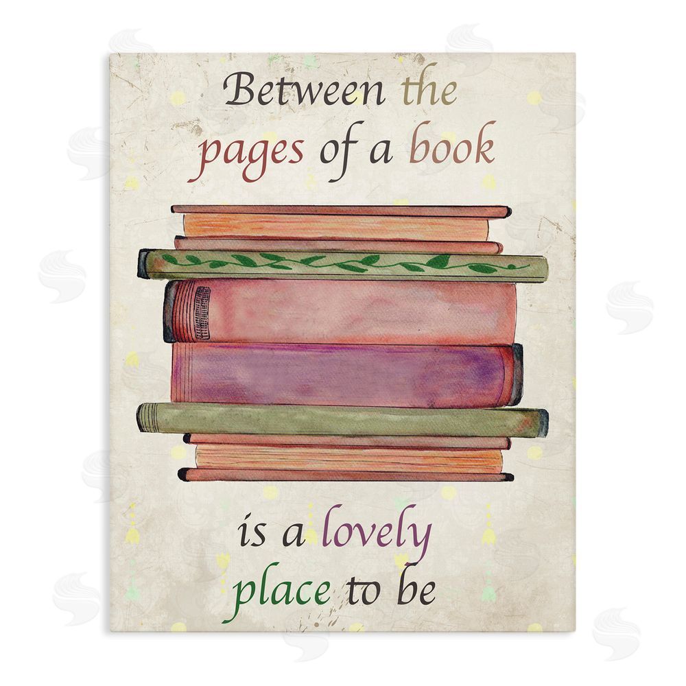 Julia Frost Between Pages Of A Book Stretched Canvas Wall Art Print