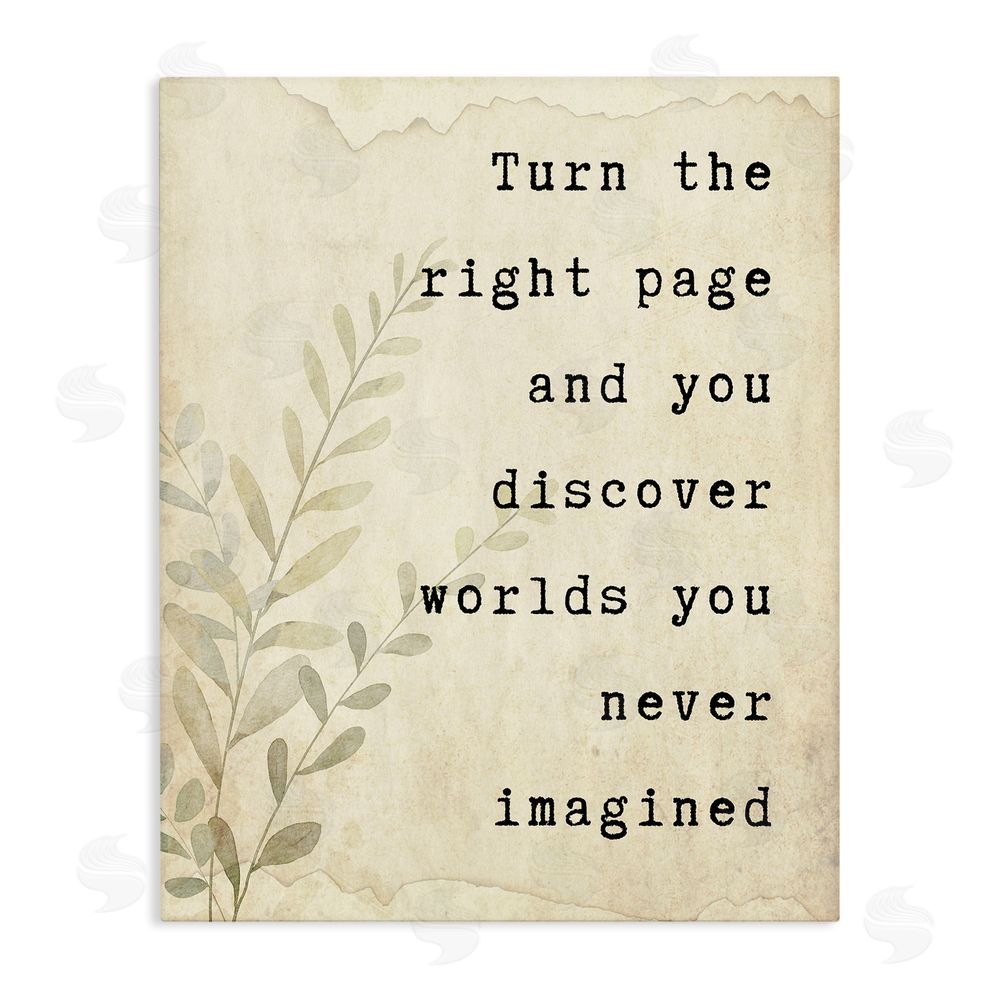 Julia Frost Literary Wonders Quote Stretched Canvas Wall Art Print