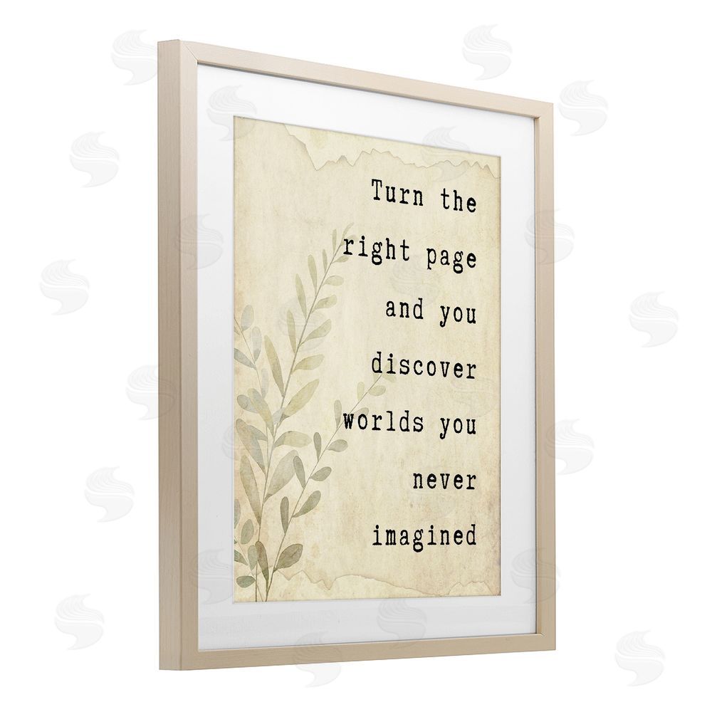 Julia Frost Literary Wonders Quote Brown Framed Print Under Glass Wall Art