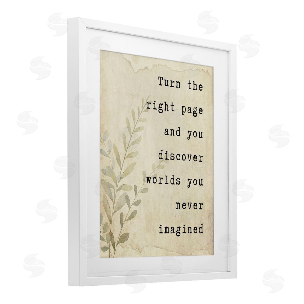 Julia Frost Literary Wonders Quote White Framed Print Under Glass Wall Art