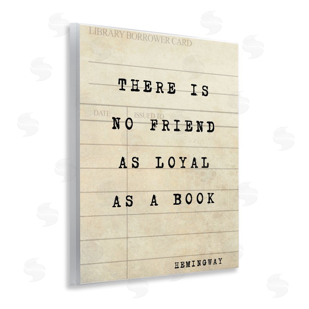 Julia Frost No Friend As Loyal As A Book Wooden Wall Plaque Art Print